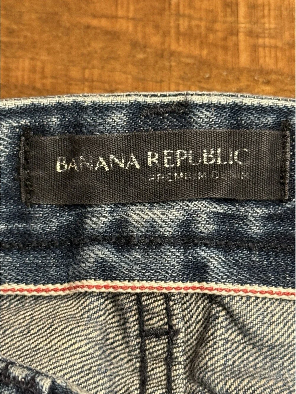 Banana Republic Selvedge Button Fly Distressed Denim Jeans 31x30
